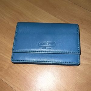 Coach accordion card wallet